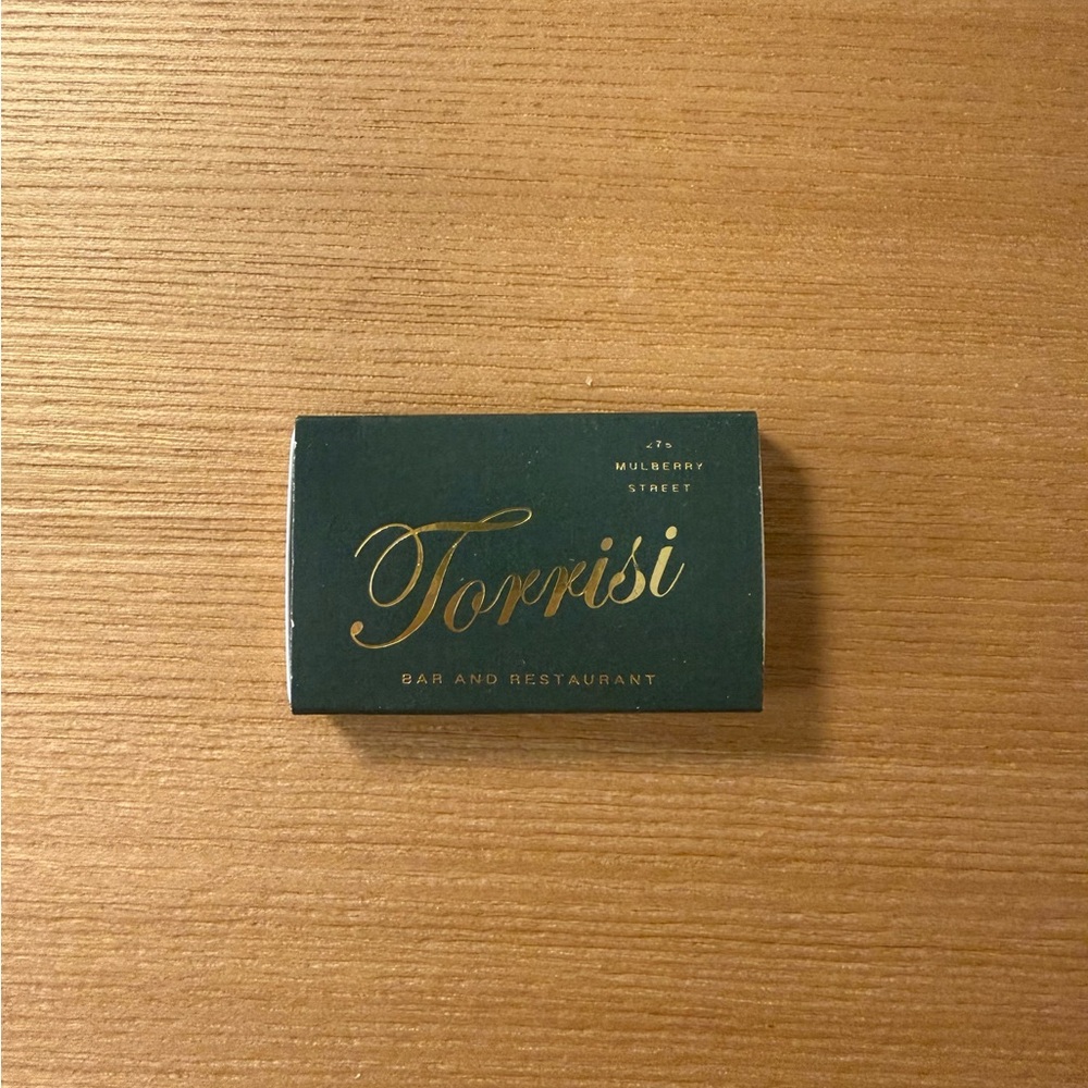 Torrisi matchbook
